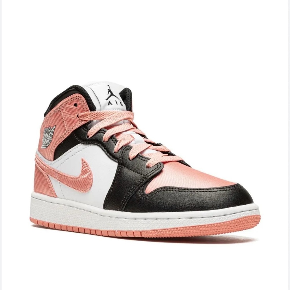 Jordan 1 Mid "Light Madder Root" sneakers High Tops Kids Runners Coral